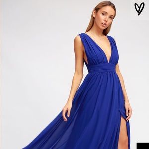 Heavenly Hues Royal Blue Maxi Dress